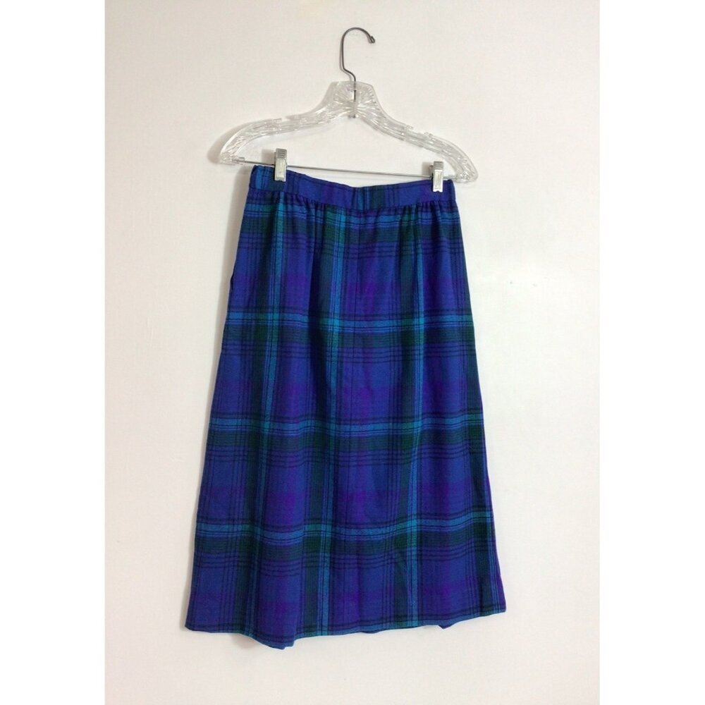 Pendleton Plaid Wool Skirt Womens 8